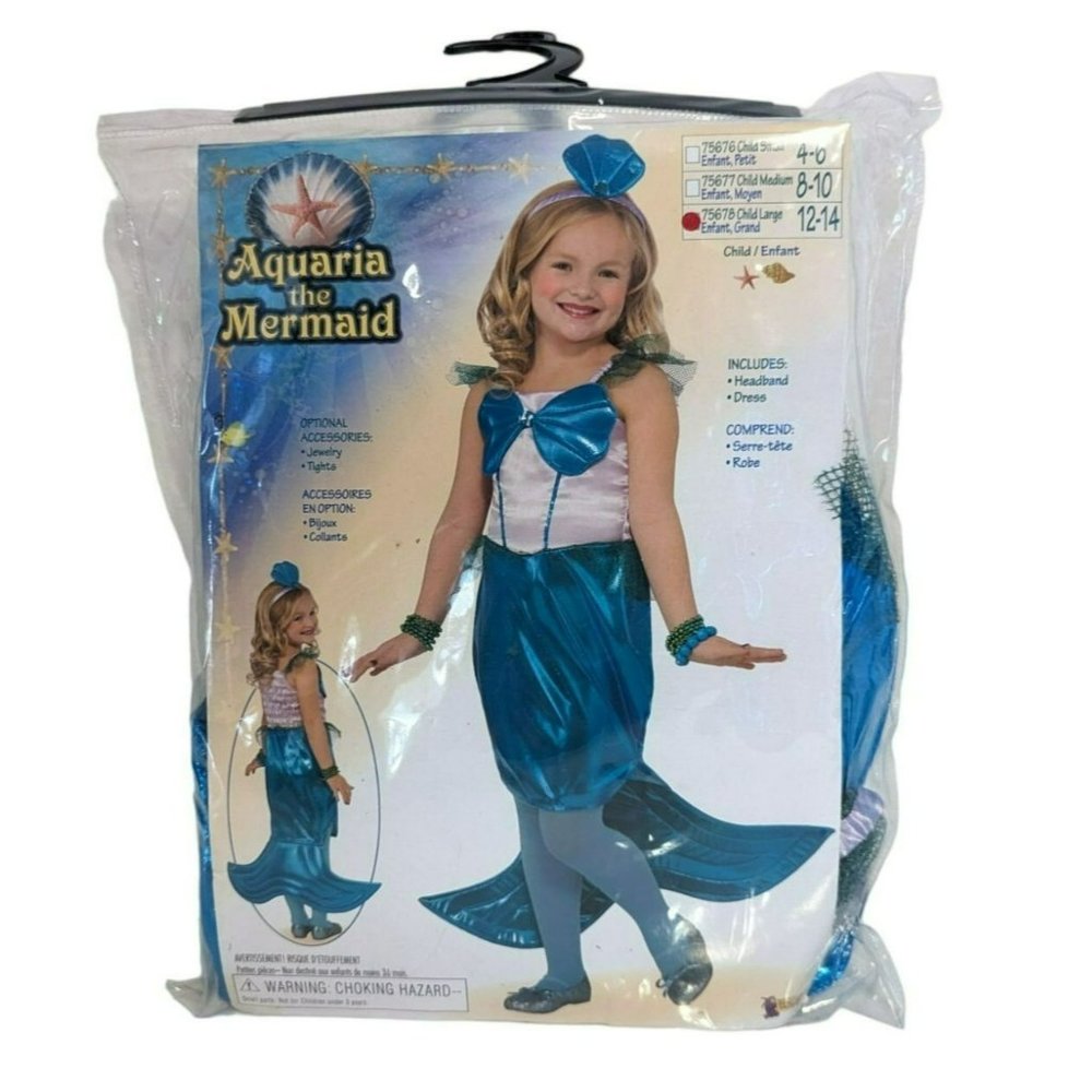 Forum Novelties Kids Size Large (12/14) Aquaria The Mermaid Halloween Costume